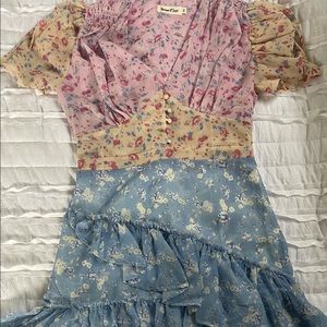 Shabby chic ruffle dress